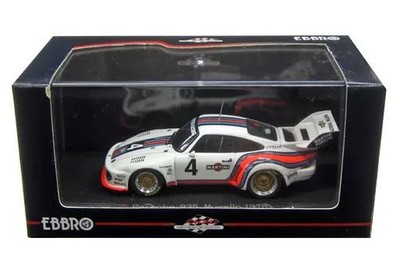 EBBRO Porsche 935 Mugello 1976 Martini #4 1/43 Racing Car Model Used