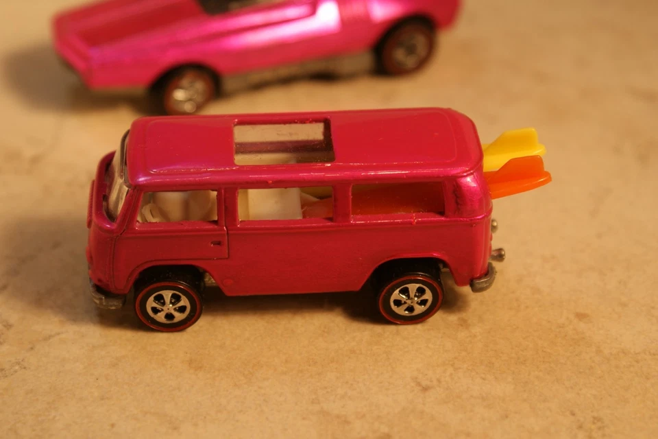 Restored Hot Wheels Redline - Rear Loading Beach Bomb - Hot Pink! Free Shipping! - Image 2 of 4