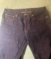 APC (a.p.c) Petit Standard Jeans Pants size 32 Button Fly Dark Wash