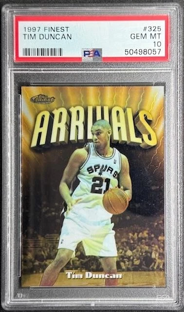 Tim Duncan Basketball Grade 10 Rookie Sports Trading Cards