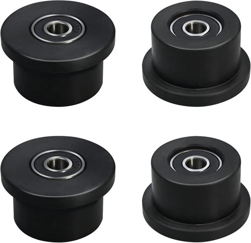 Qty.4 Machined Wheels/Rollers Compatible Total Gym Replacement, Fits Models 1000 - Picture 1 of 2