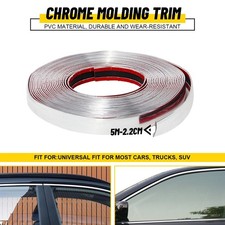 Car Side Door Chrome Strip Bumper Protector Trim Tape Sticker 22mm5m Eoa