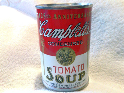 Vintage 1994 Campbells Tomato Soup 125 th Anniversary Coin Bank (read)