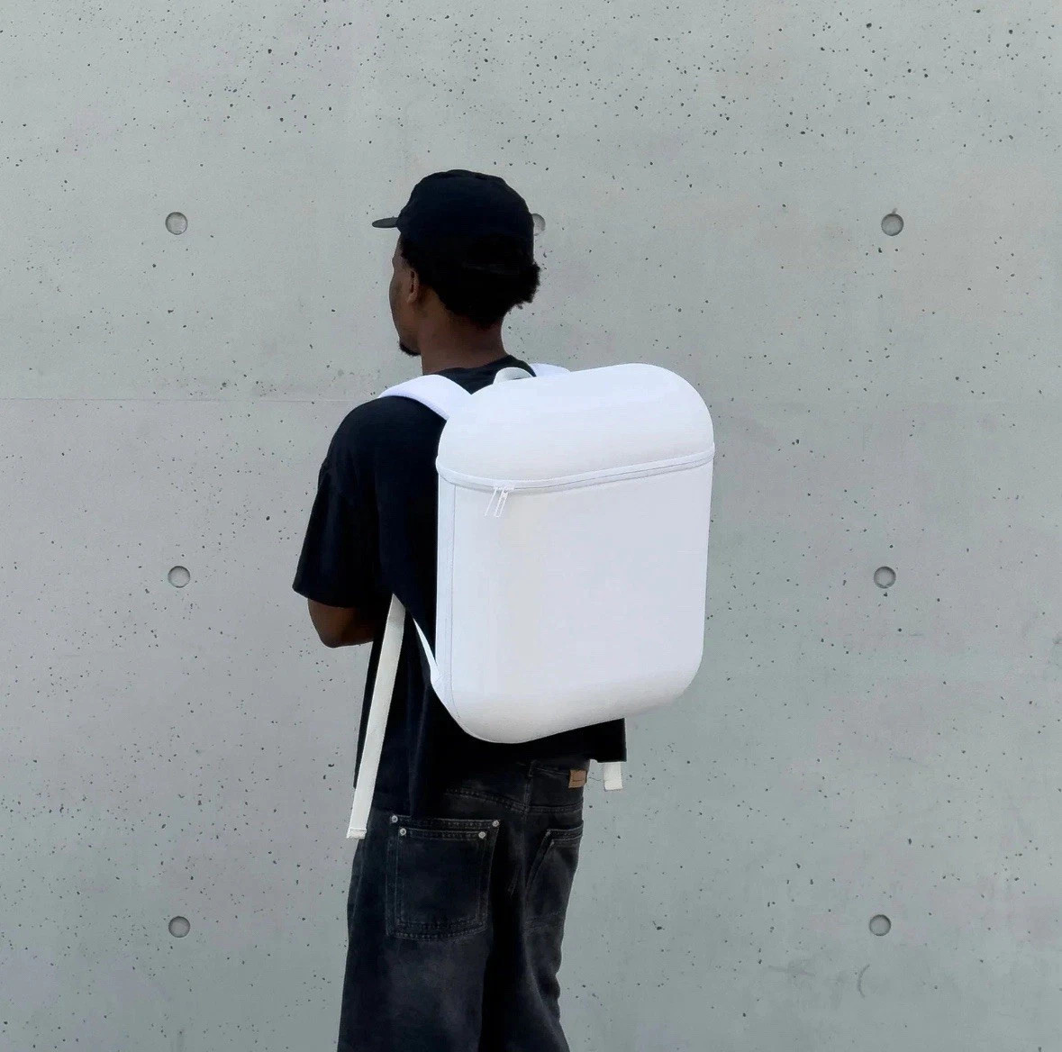 BRAVEST STUDIOS AIRPACK “AIRPOD” BACKPACK WHITE