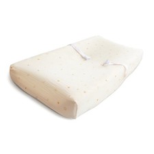 NEW Mushie Extra-Soft Muslin Changing Pad Cover Sun 