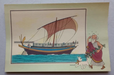 HERGE TINTIN - VOIR ET SAVOIR - CHROMO MARINE 1 - des origines à 1700 - N°8 BE - Photo 1/3