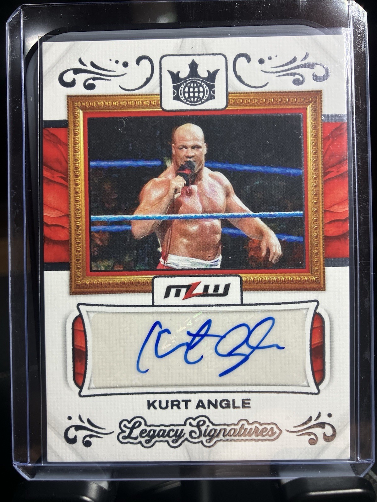 2026 Panini Ring Royalty MLW Kurt Angle Portrait Signatures Auto #LS-KAN