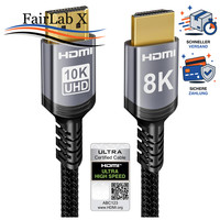 Hdmi 2.1 Kabel 1,5M 48Gbps High Speed 10K 8K 4K FüR Fernseher Und Monitor