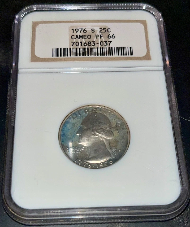PR67 CAM 1976 S Washington  Bicentennial Quarter NGC Monster Toner Free Shipping - Image 3 of 4