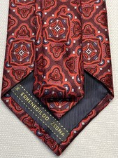 ERMENEGILDO ZEGNA XXXXX 100 SILK MEN'S Neck Tie W: 3 1/2" BY L:61" MADE IN ITALY