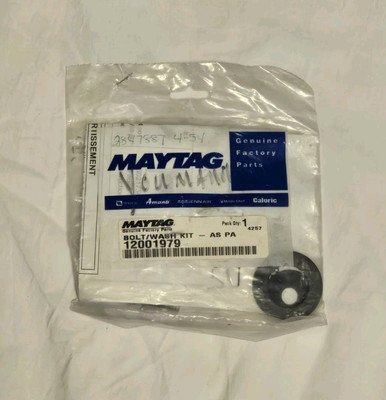 #ad 12001979 Maytag Jenn Air Washer Bolt Kit $19.95