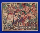 TANK RIDIING IGORETS WIPE OUT JAPS 1942 GUM INC. WAR GUM #53 VG-EX NO CREASES