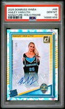 2025 PANINI DONRUSS WNBA SIGNATURE-HOLO FRAME #88 HAILEY VAN LITH 17/49 PSA 10