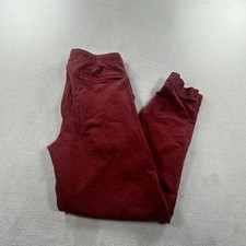 Mack Weldon Ace Sweatpants Mens Large Red Jogger Cuffed Stretch Gym Casual