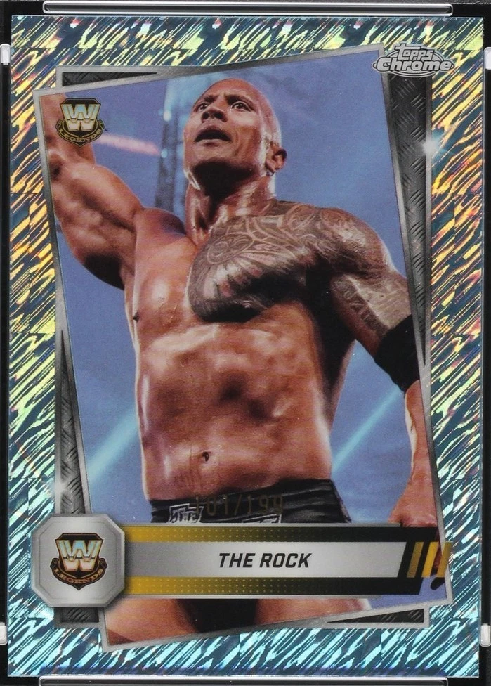 2025 Topps Chrome WWE - The Rock #10 for sale | eBay