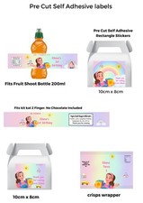 Personalised Ms Rachel Birthday Waterbottle FruitShoot Kitkat Capri Sun Labels 