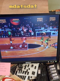 NBA JAM TOURNAMENT PCB JAMMA ARCADE REWIND 2.0 BOARD SET WORKING!!!! MIDWAY 
