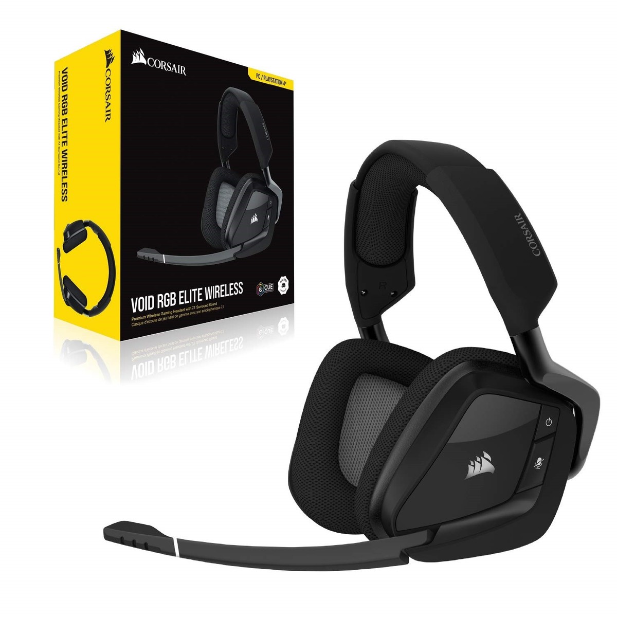 Corsair コルセア VOID RGB ELITE Wireless Carbon ワイヤレ