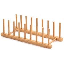 Bamboo Dish Drying Rack for Kitchen Counter and Cabinet, Dish/Book/Plate/Bowl...