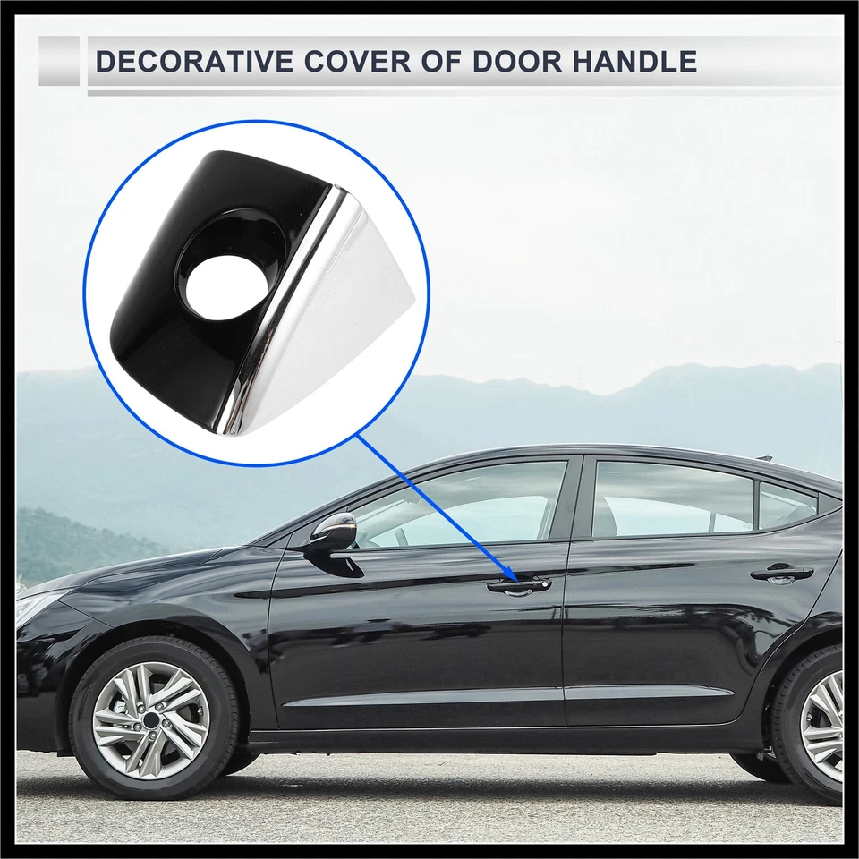 Tapa de bloqueo de manija de puerta delantera izquierda para Audi Q5 8R 13-17 8T0837879 negro Foto 2 de 4