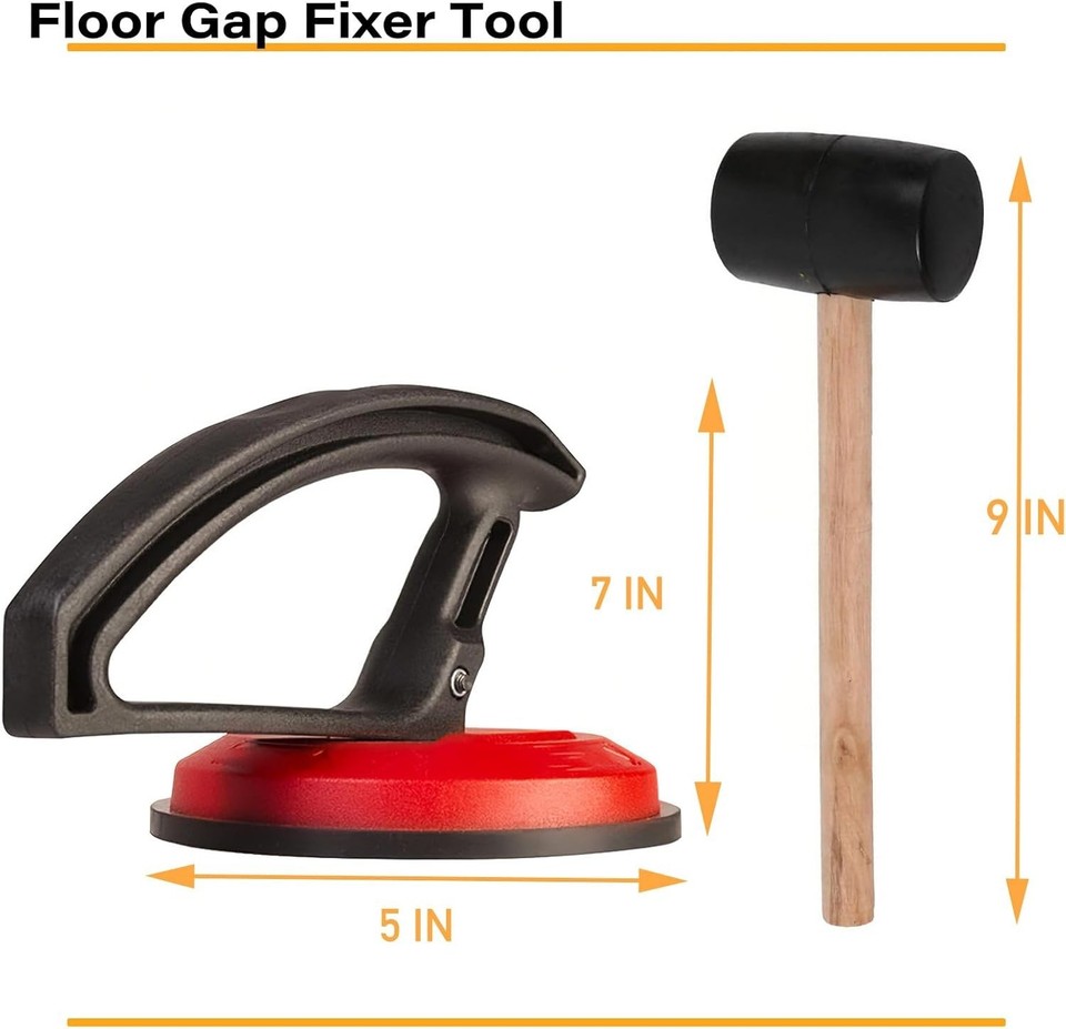 Textured Floor Gap Repair Tool with Adhesive Pads for Vinyl and ...