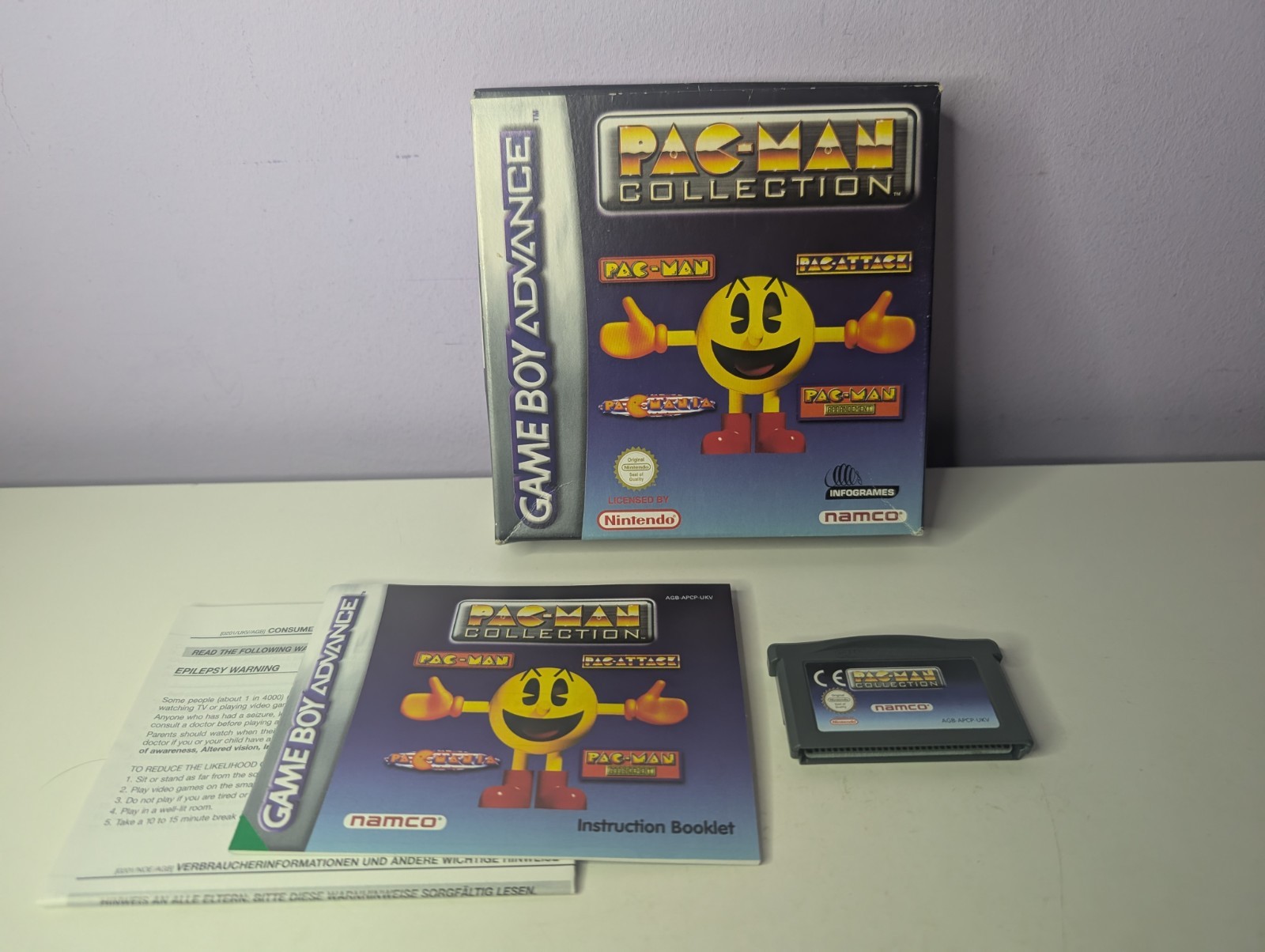 PAC-MAN Collection Nintendo Game Boy Advance, 2001 Single-player Game Cartridge