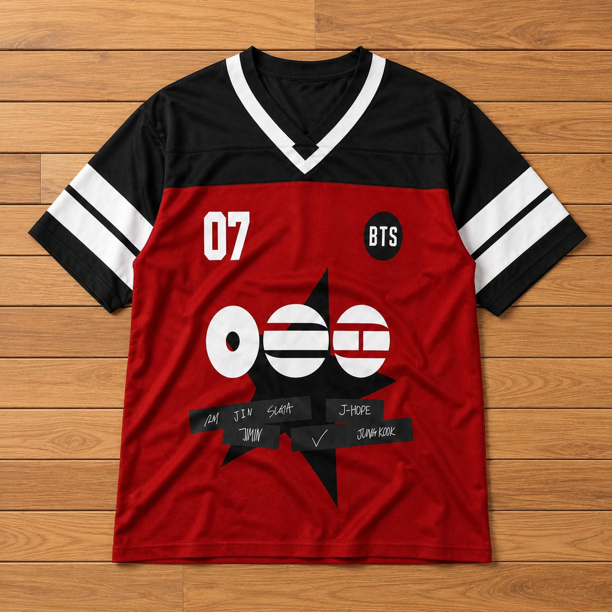 BTS ARIRANG Football Jersey Red Shirt Army Kpop Concert Outfit K69