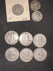 US Silver Half Dollar & Quarter Dollar Lot Franklin Liberty Washington