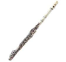 Flute Hand Made in the UK Pewter Lapel Pin Badge