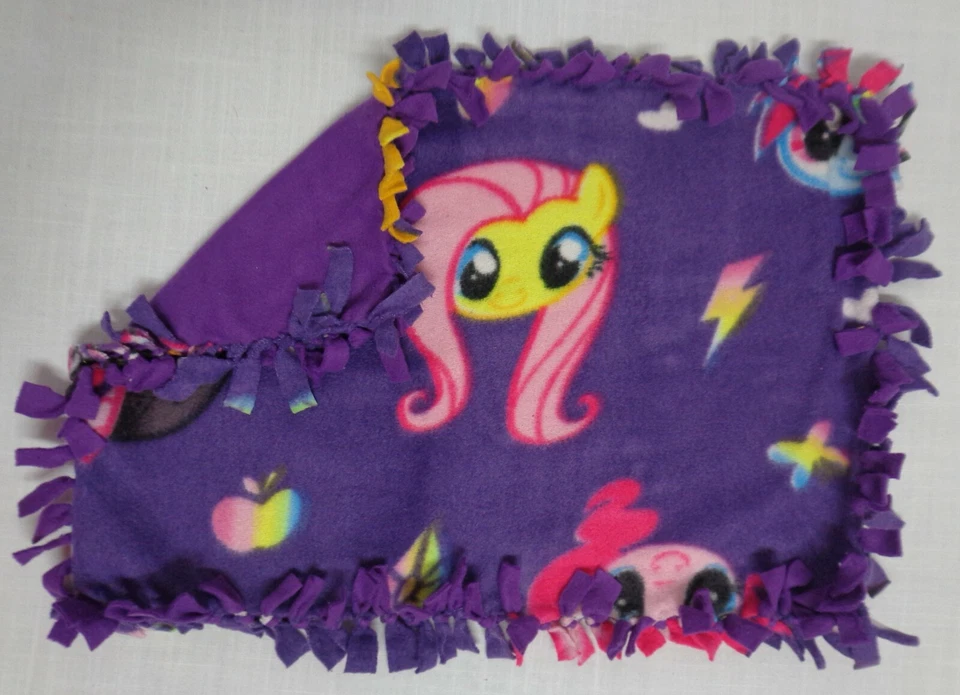 Manta de seguridad hecha a mano para bebé/mascota/vellón - My Little Pony 14 X 12 Foto 2 de 2
