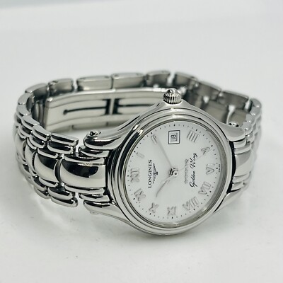 Longines Women's Golden Wing Silver Steel 26mm Swiss Watch L3