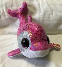 TY Beanie Babies Boo's Sparkles Dolphin 10" Stuffed Collectible Plush w/Tags