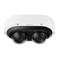 Hanwha Techwin PNM-C7083RVD DUAL AI IP Security  Dome Camera 3~6mmLens white