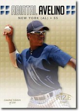 ABIATAL AVELINO 2013 Rize Rookie GOLD Paragon RC LE/200