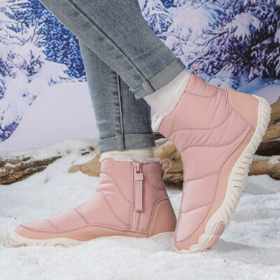 Damen Komfortabel Winter Warme Knöchel Schneestiefel Schuhe Outdoor