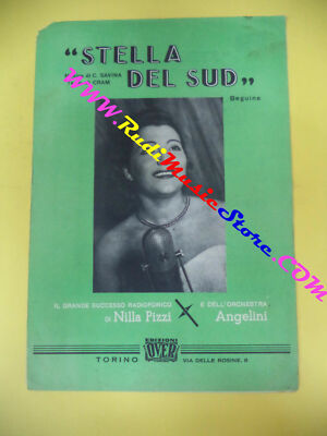 RARE NILLA PIZZI ANGELINI South Star SAVINA CRAM No CD LP Single Sheet Music