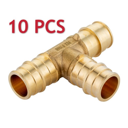 EFIELD 10 PCS Pex Expansion Fitting 3/4" TEE -F1960 LEAD FREE