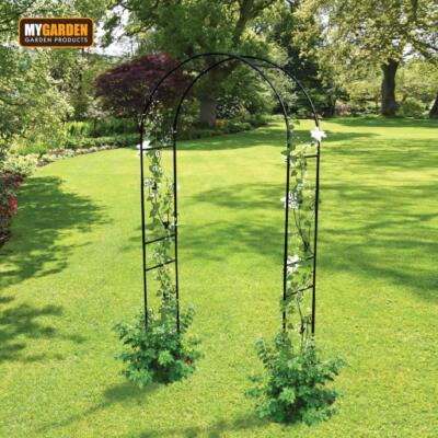 Metal Decorative Garden Arch Heavy Duty Climbing Plants & Flowers ...