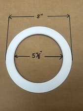 6 - White Goof Trim Ring for 6" Inch Recessed Can Lighting Down Light Rings OS