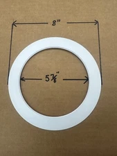 6 -  White Goof Trim Ring for 6" Inch Recessed Can Lighting Down Light Rings OS