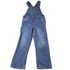 Vintage OshKosh Bgosh Overalls Girls 5T Genuine Kids Button Sides Denim Y2K
