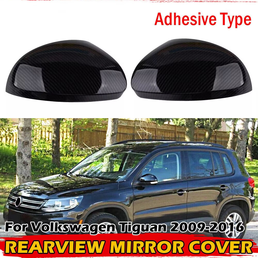 For VW Tiguan Sharan Skoda Yeti Seat 2x Rearview Side Mirror Cover Wing Cap Trim