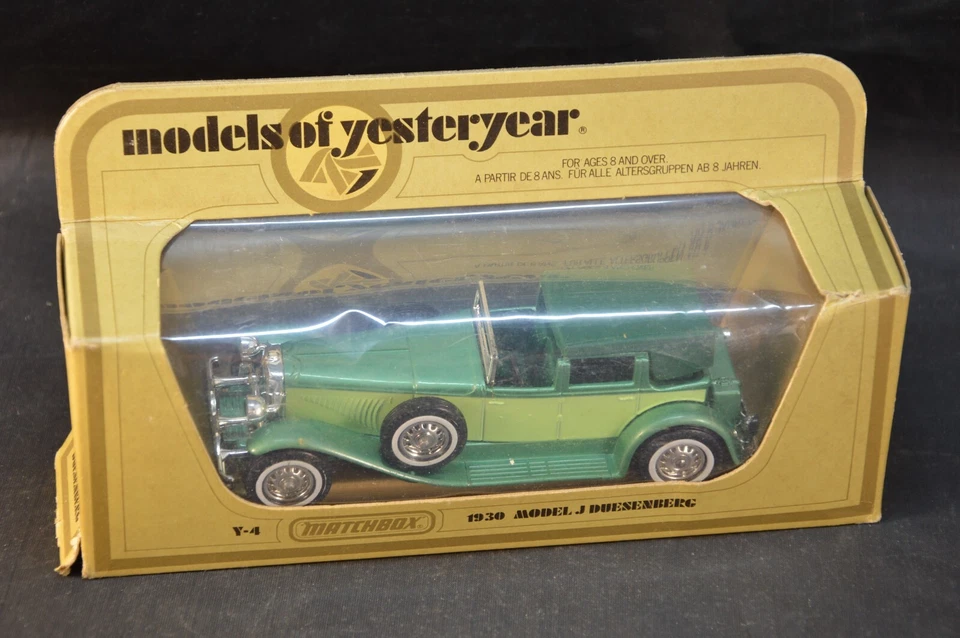 MATCHBOX MODELS OF YESTERYEAR 1930 MODEL J DUESENBERG Y-4 VERDE 1/43 DIE CAST - Immagine 4 di 4