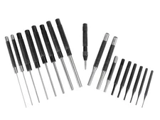 466125 18 Piece Roll Pin Punch Set with 8 Inch Long and 4 Inch Short Pins, Inclu