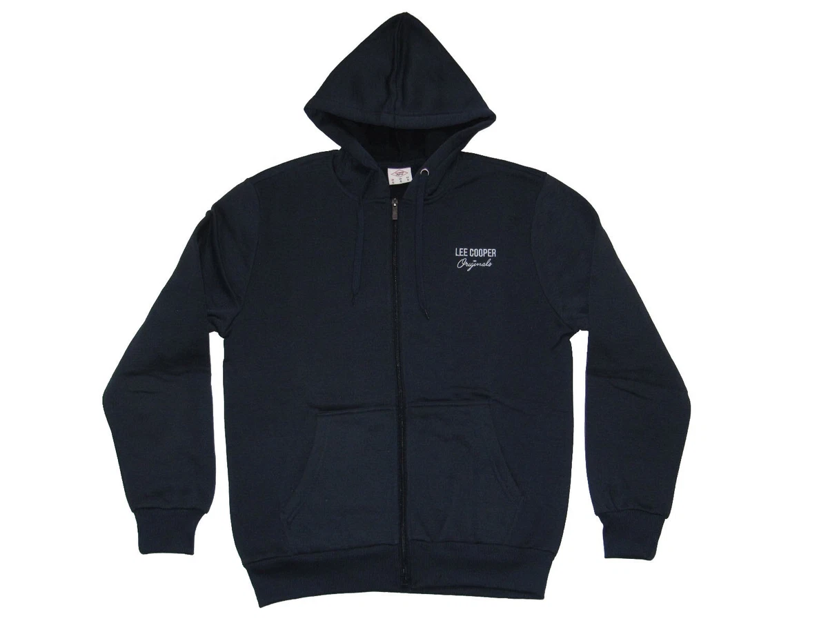 Lee Cooper Hombre Zip Hoody Sudadera con Capucha Sudadera S M L XL 2XL 3XL Nuevo