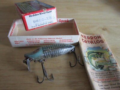 VINTAGE HEDDON RIVER RUNT SPOOK FLOATER AND BOX 9400XRG*