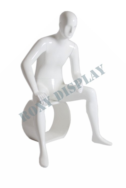 Male Fiberglass Eye Catching Abstract Mannequin Dress Form Display MD