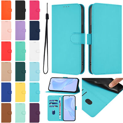 Flip Leather Wallet Card Stand Case for iPhone 16 Pro Max 15 Plus 14 13 12 mini