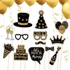 Birthday Photography Props Photo Booth Props Dress Up Costume Mask Party Decor