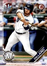 2019 Bowman Draft #BD-32 Thomas Dillard Milwaukee Brewers
